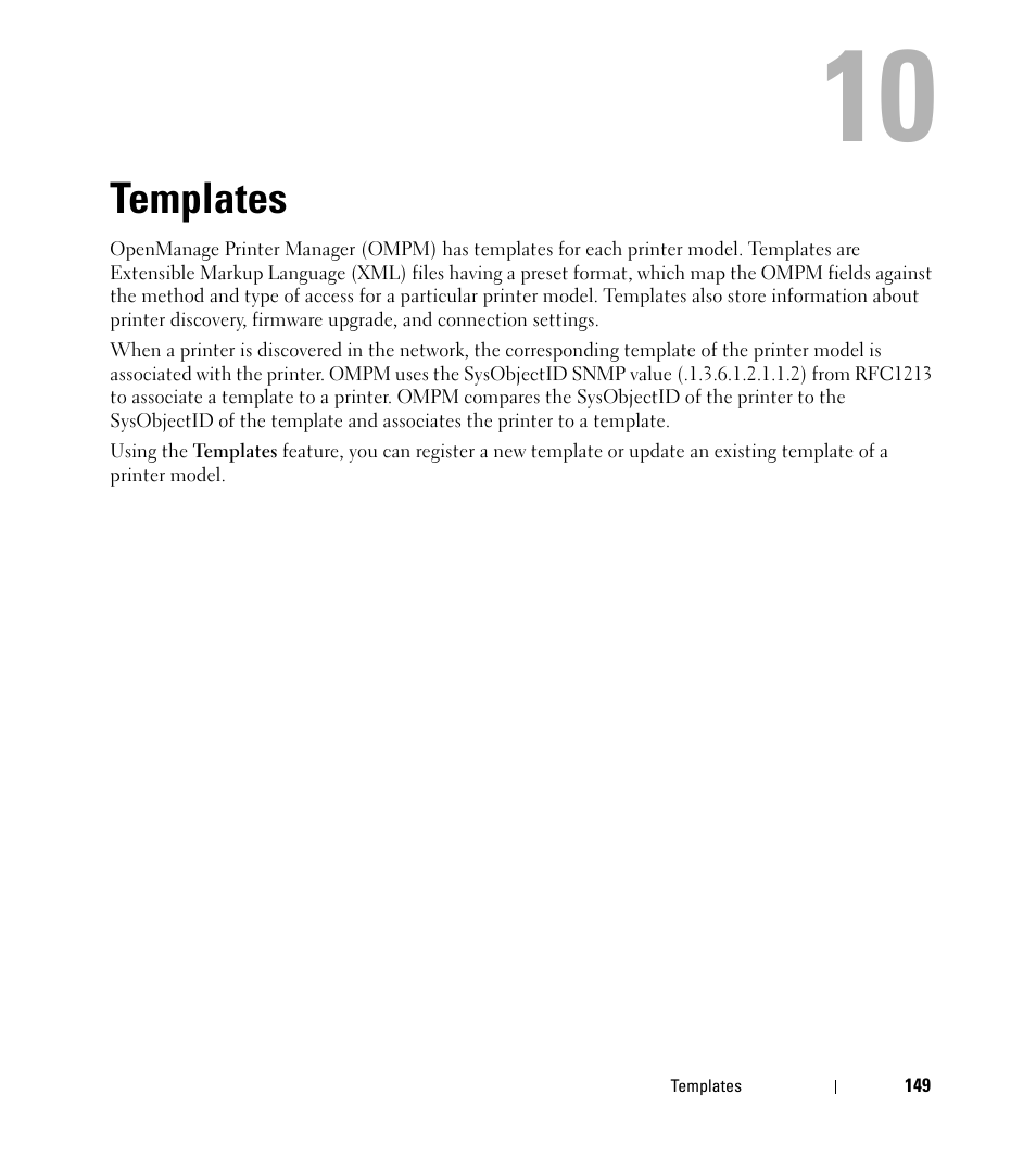 Templates | Dell Open Manage Print Manager Software User Manual | Page 149 / 276