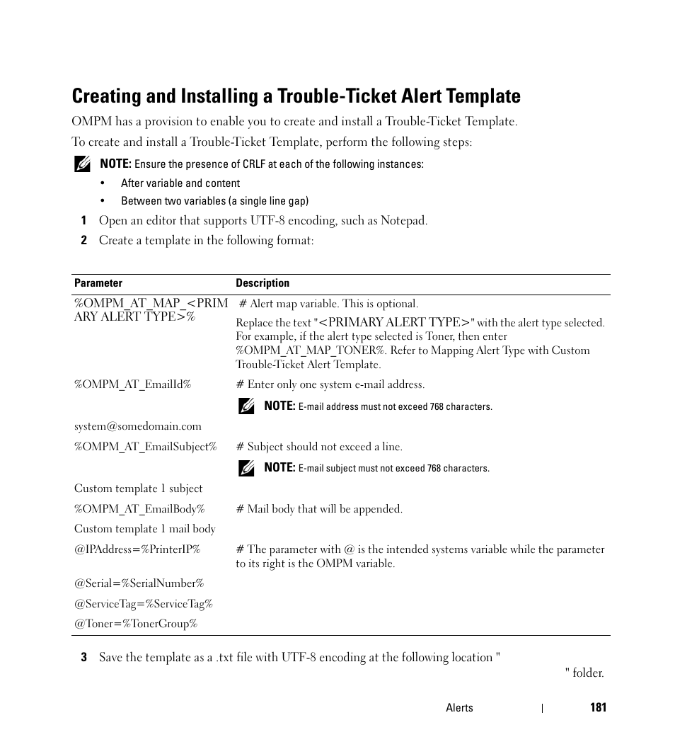 Dell Open Manage Print Manager Software User Manual | Page 181 / 276