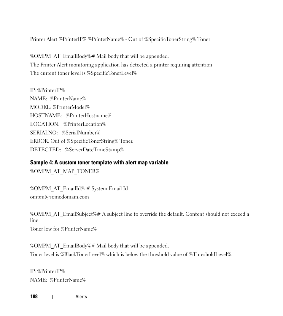 Dell Open Manage Print Manager Software User Manual | Page 188 / 276