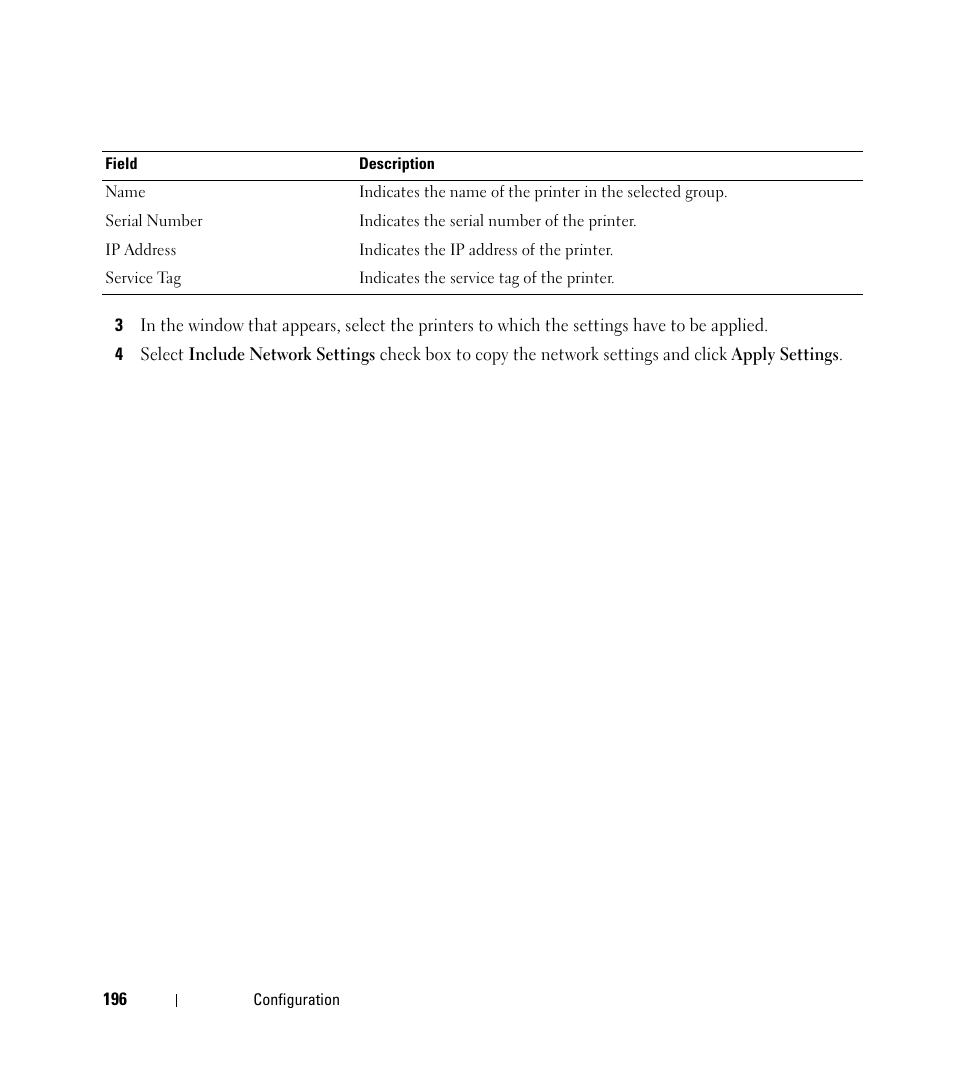 Dell Open Manage Print Manager Software User Manual | Page 196 / 276