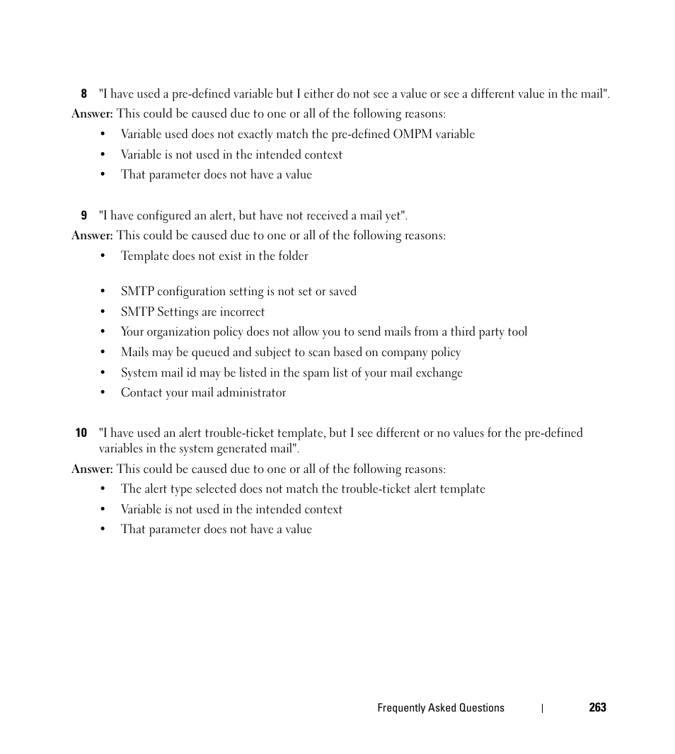 Dell Open Manage Print Manager Software User Manual | Page 263 / 276