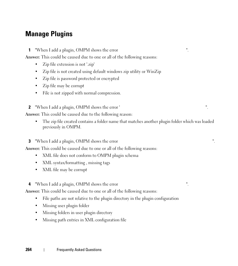 Manage plugins | Dell Open Manage Print Manager Software User Manual | Page 264 / 276