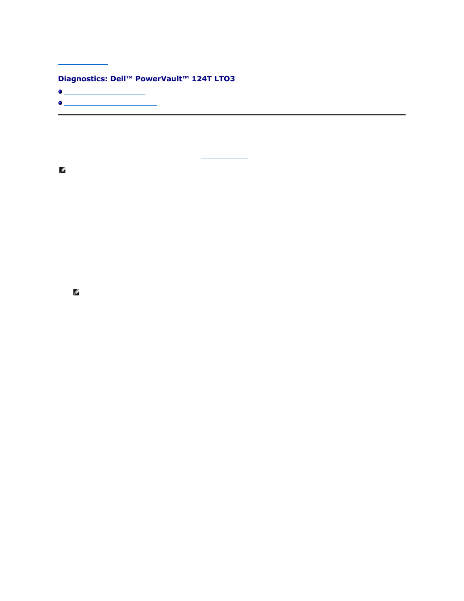 Diagnostic tests from the front panel | Dell PowerVault 124T User Manual | Page 18 / 65