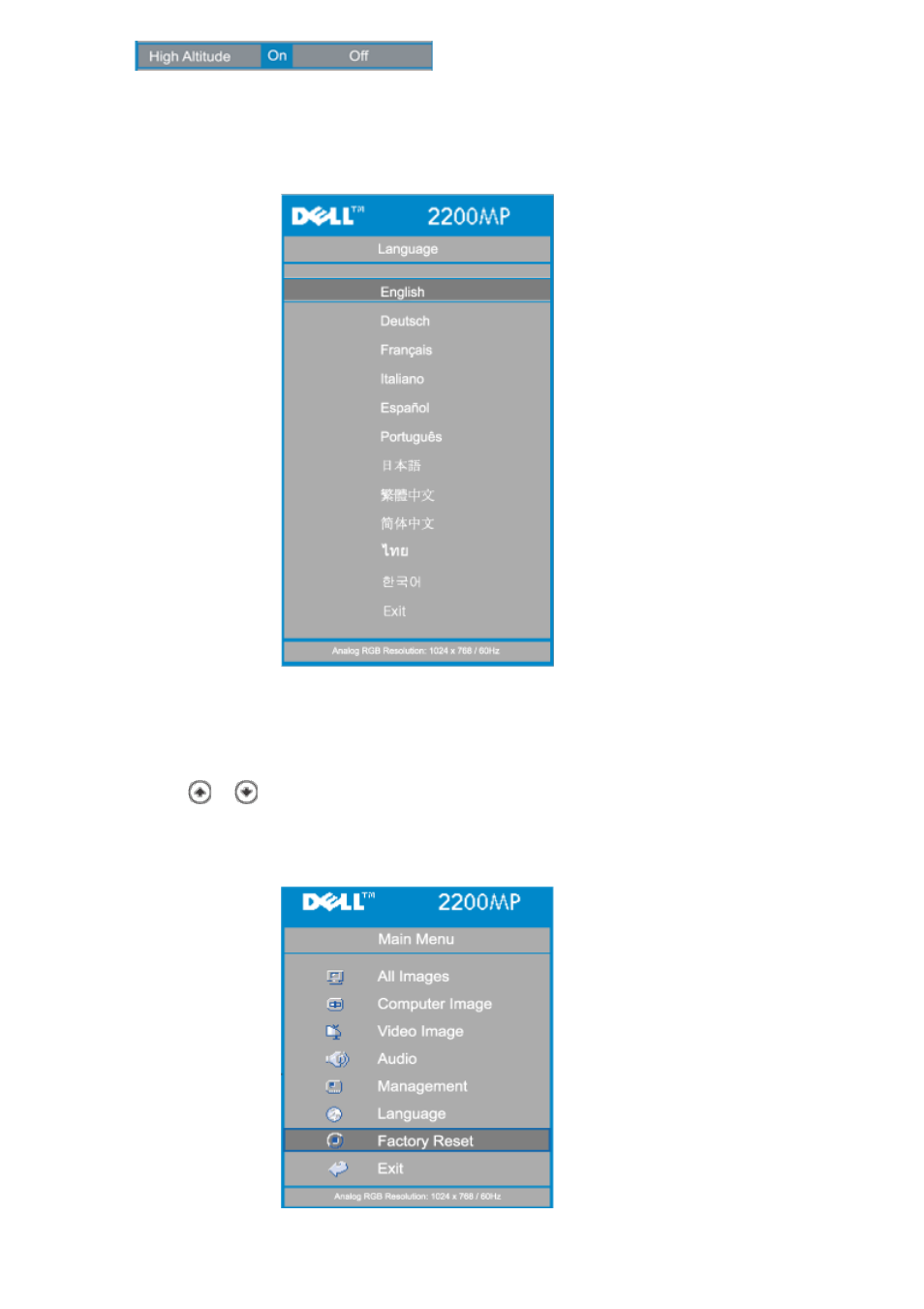 Dell Projector 2200MP User Manual | Page 25 / 55