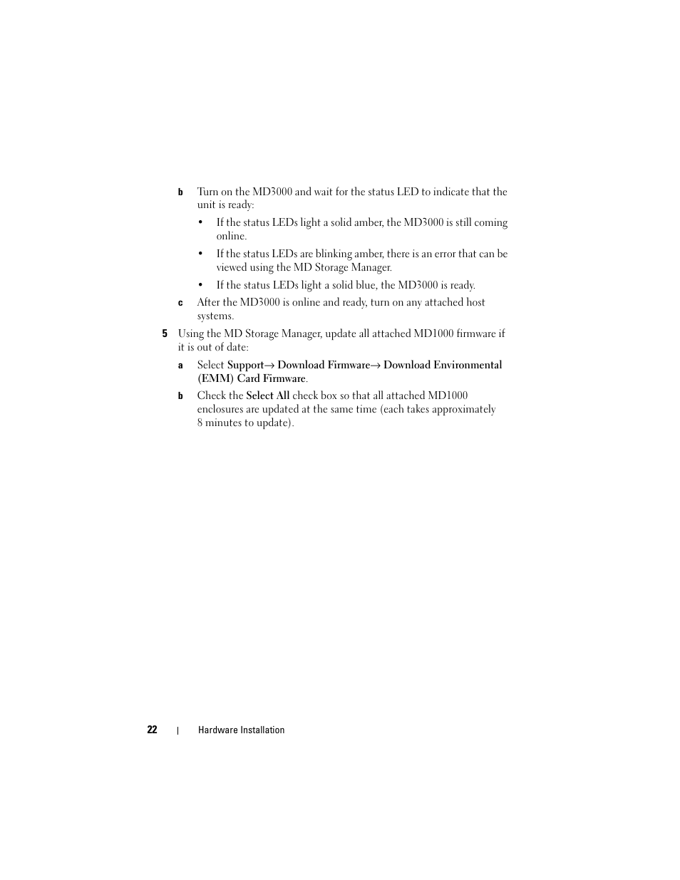 Dell PowerVault MD3000 User Manual | Page 22 / 46