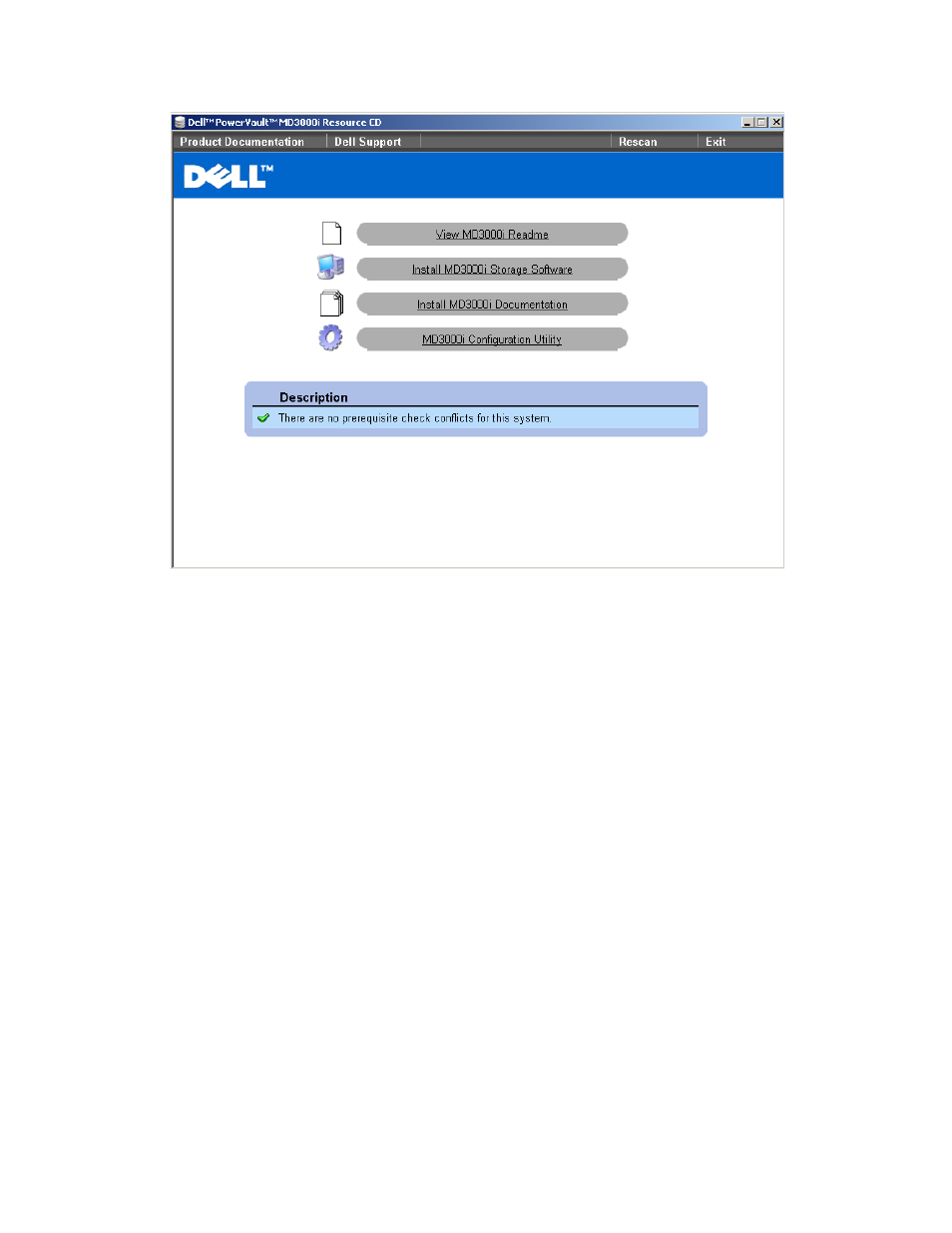 Figure 2: md3000i resource cd menu | Dell PowerVault DL2200 User Manual | Page 8 / 13