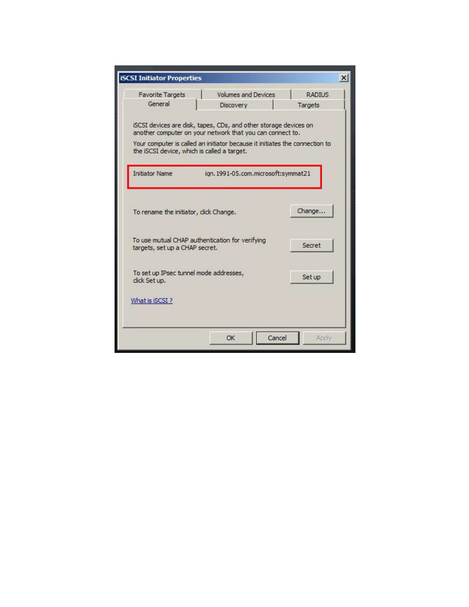 Figure 3: iscsi initiator name | Dell PowerVault DL2200 User Manual | Page 9 / 13