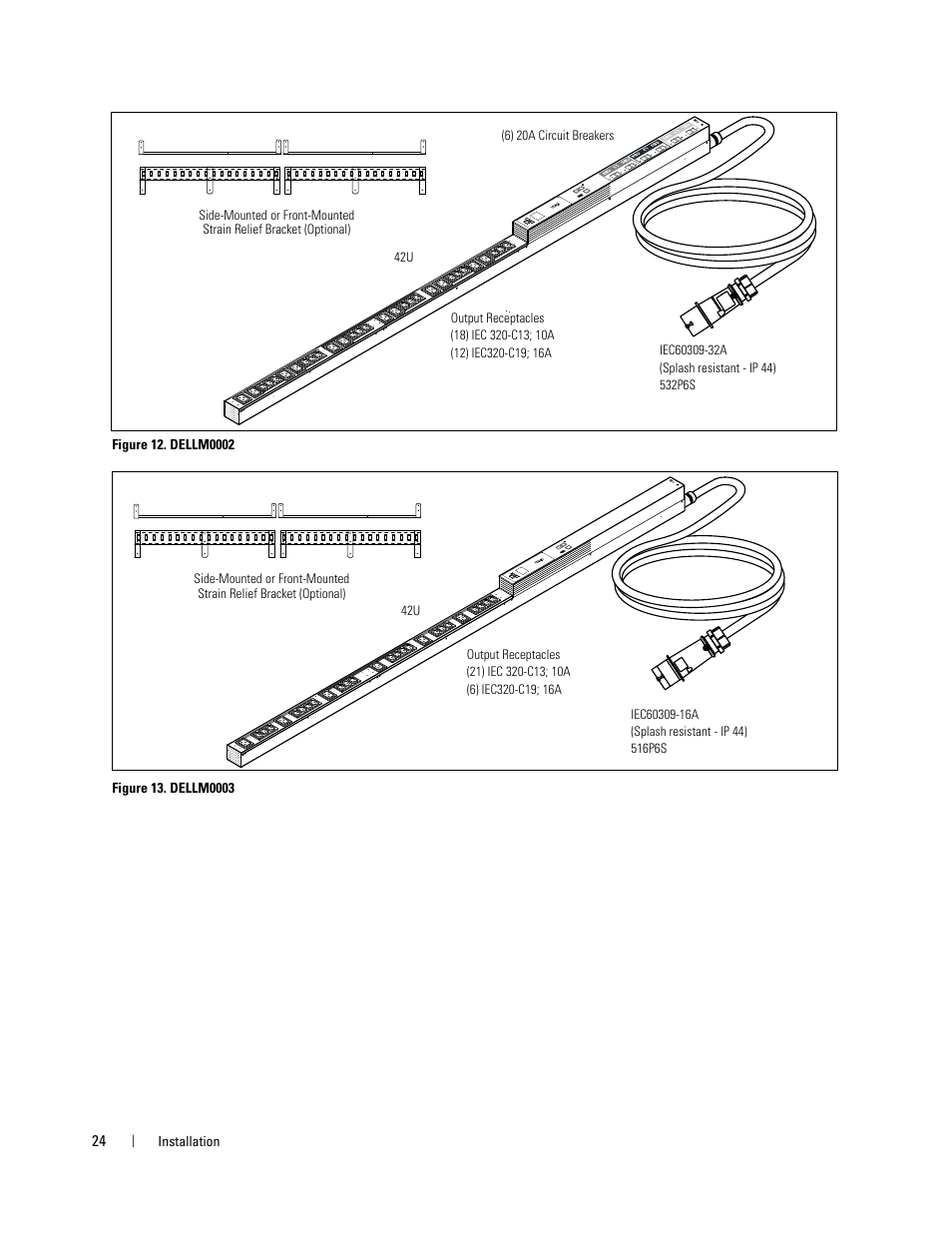 Figure 12, Figure 13 | Dell Metered PDU LCD User Manual | Page 24 / 90