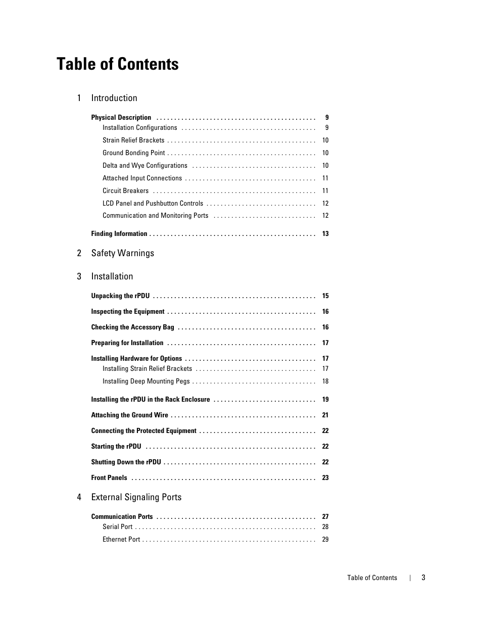 Dell Metered PDU LCD User Manual | Page 3 / 90