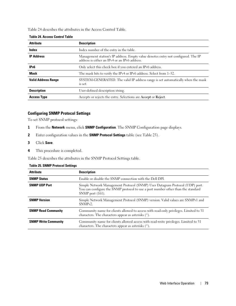 Configuring snmp protocol settings | Dell Metered PDU LCD User Manual | Page 79 / 90