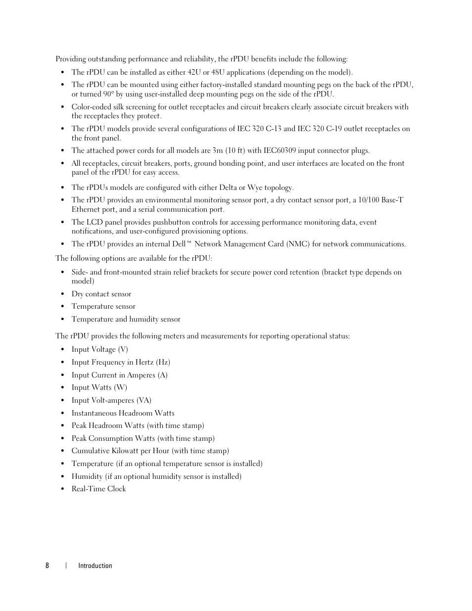 Dell Metered PDU LCD User Manual | Page 8 / 90