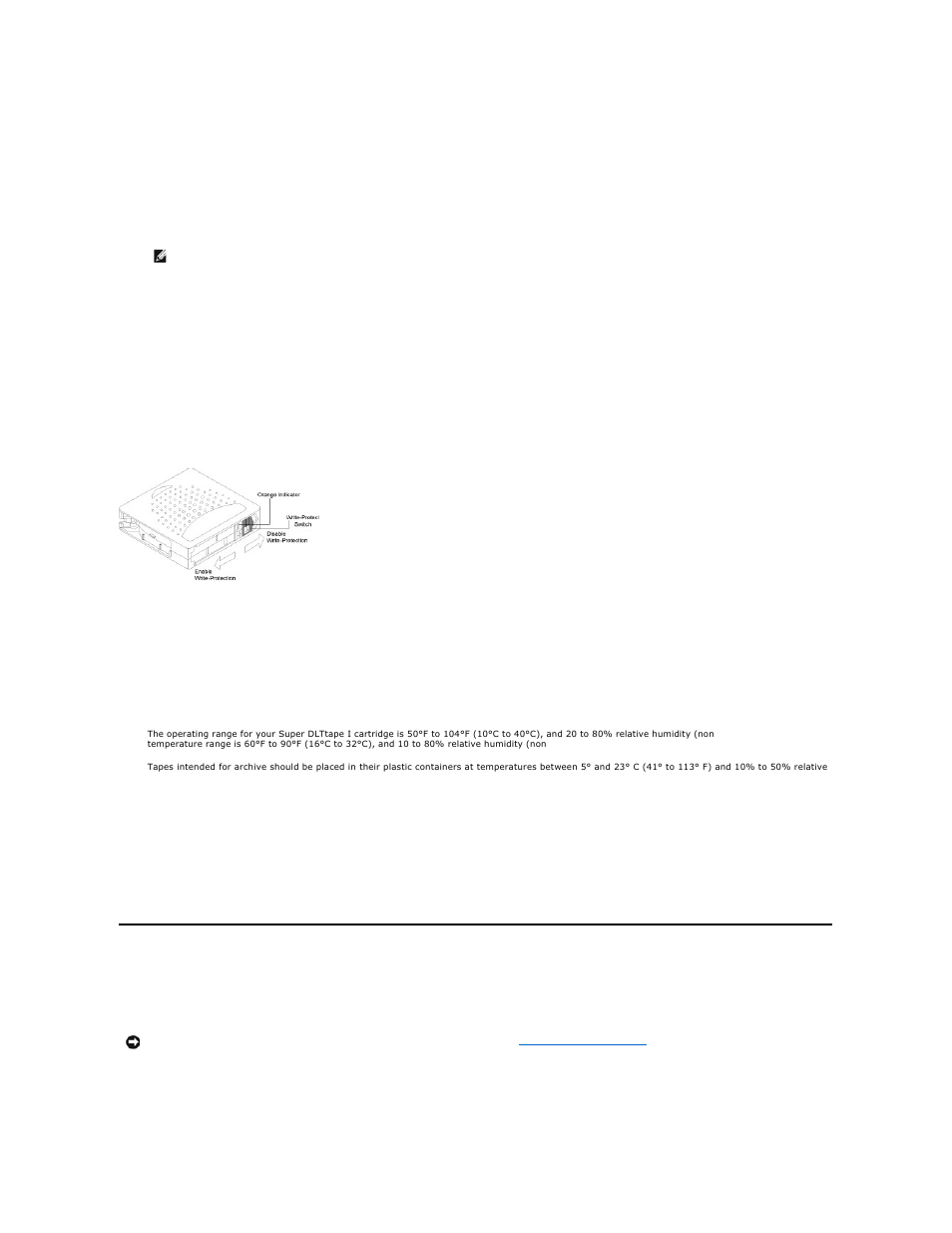 Cleaning the tape drive, Cleaning, The tape drive | If a | Dell PowerVault 122T SDLT 320 (Autoloader) User Manual | Page 34 / 39