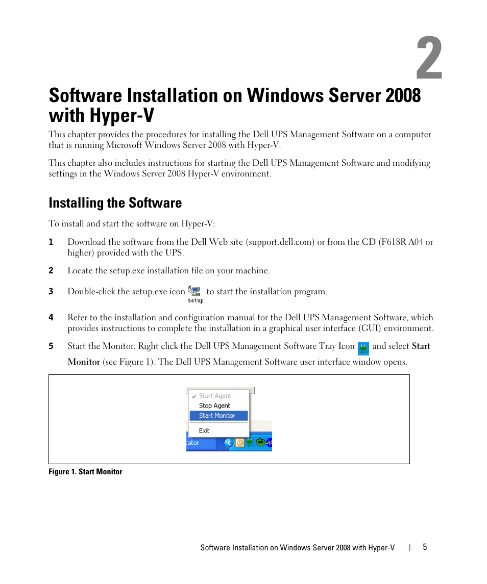 Installing the software | Dell UPS 10000R User Manual | Page 5 / 28