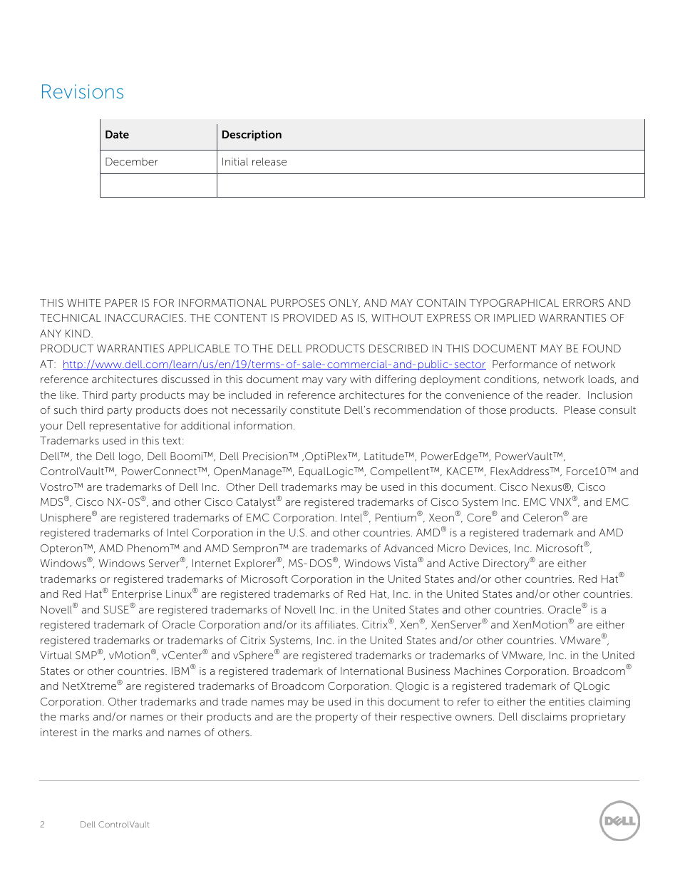 Revisions | Dell Precision M6800 (Late 2013) User Manual | Page 2 / 8