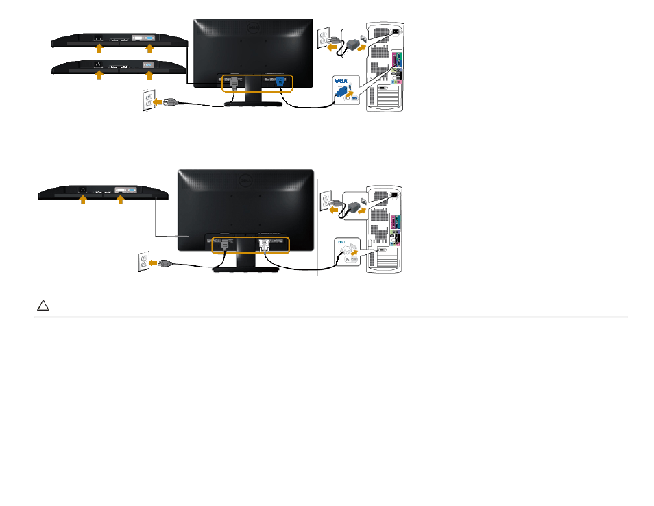 Attaching the dell soundbar (optional), Attaching dell soundbar ax510pa (optional) | Dell E2213 Monitor User Manual | Page 16 / 55