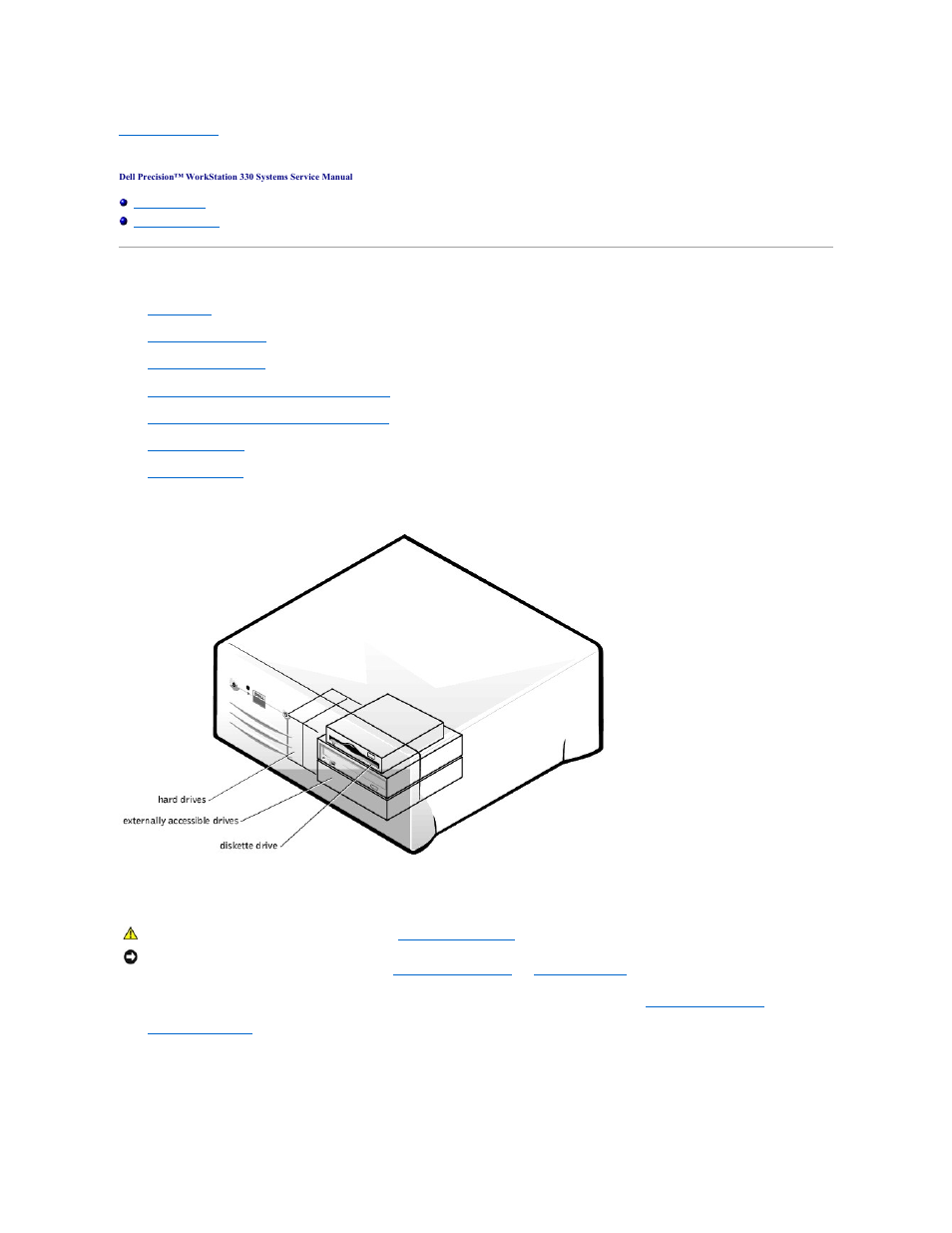 Disk drives and media, Desktop chassis | Dell Precision 330 User Manual | Page 14 / 72