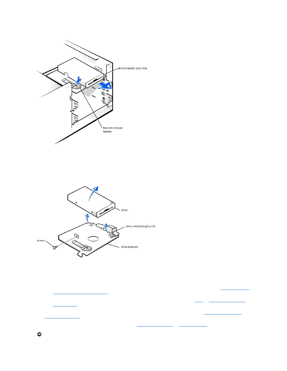 Replacing the diskette drive | Dell Precision 330 User Manual | Page 15 / 72