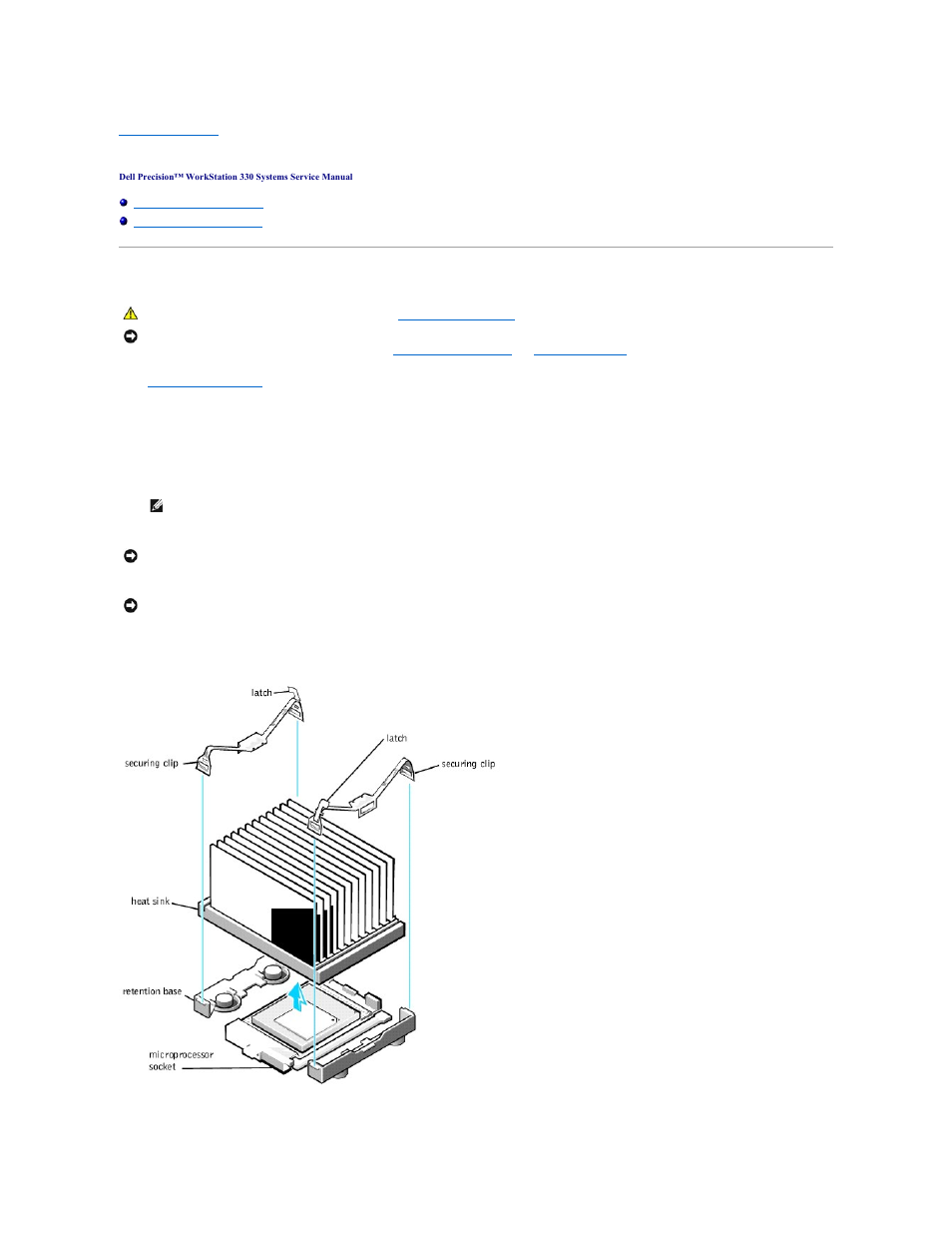 Microprocessor | Dell Precision 330 User Manual | Page 47 / 72