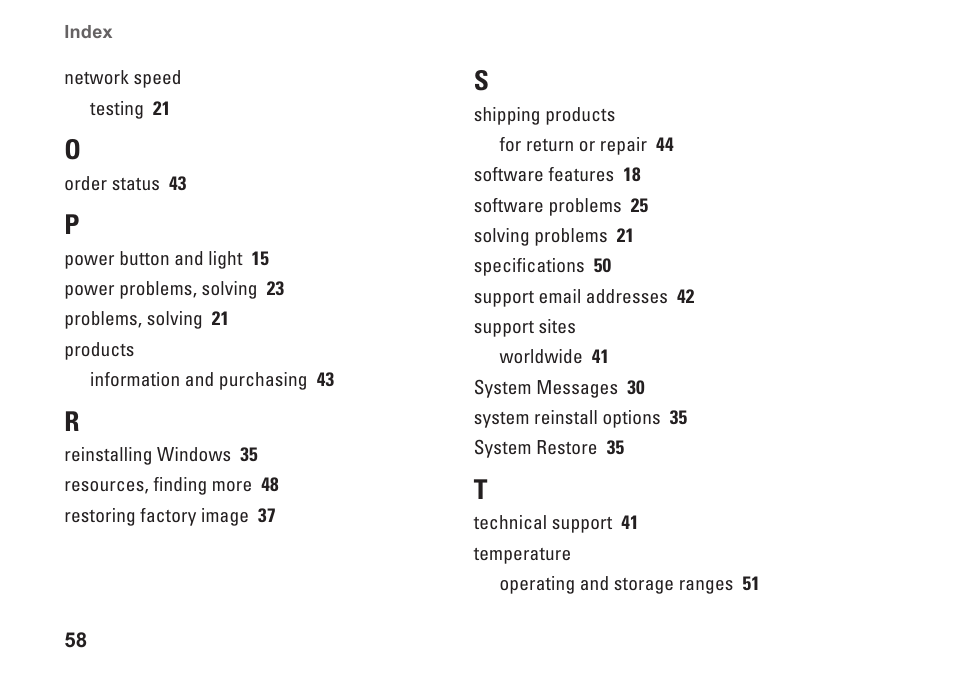 Dell Inspiron 545 (Early 2009) User Manual | Page 60 / 64