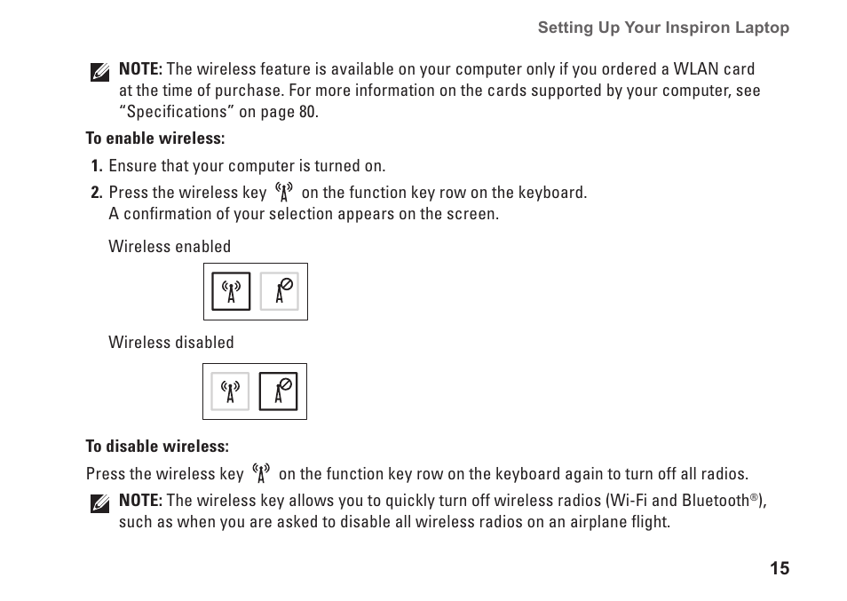Dell Inspiron 15 (M5010, Early 2010) User Manual | Page 17 / 96