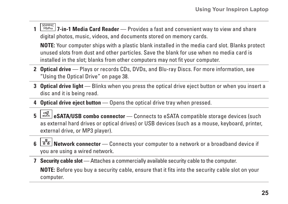 Dell Inspiron 15 (M5010, Early 2010) User Manual | Page 27 / 96