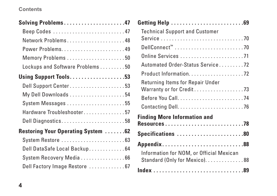 Dell Inspiron 15 (M5010, Early 2010) User Manual | Page 6 / 96