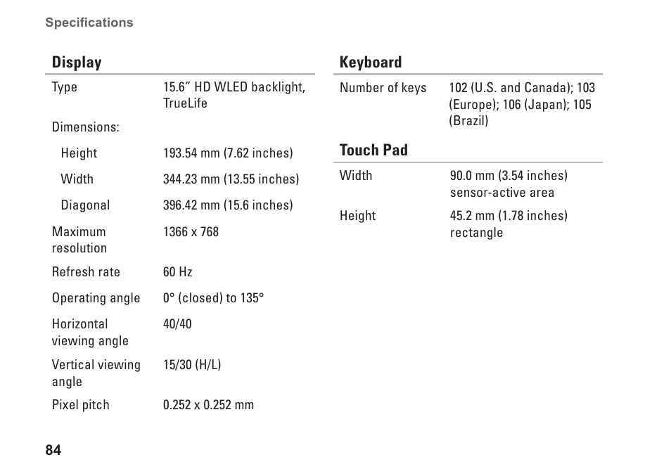 Dell Inspiron 15 (M5010, Early 2010) User Manual | Page 86 / 96
