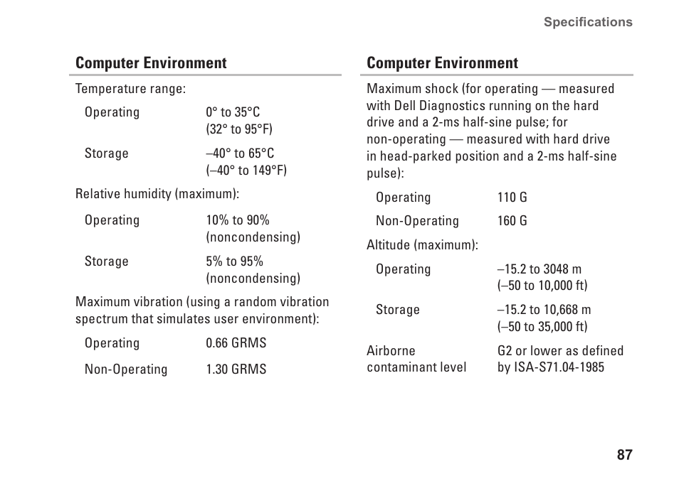 Dell Inspiron 15 (M5010, Early 2010) User Manual | Page 89 / 96