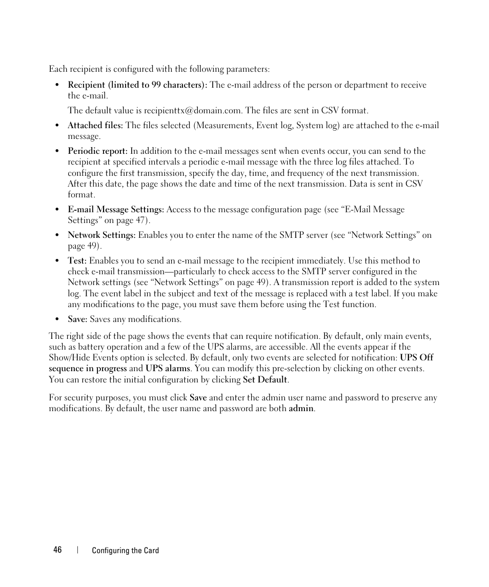 Dell UPS 1000T User Manual | Page 46 / 88
