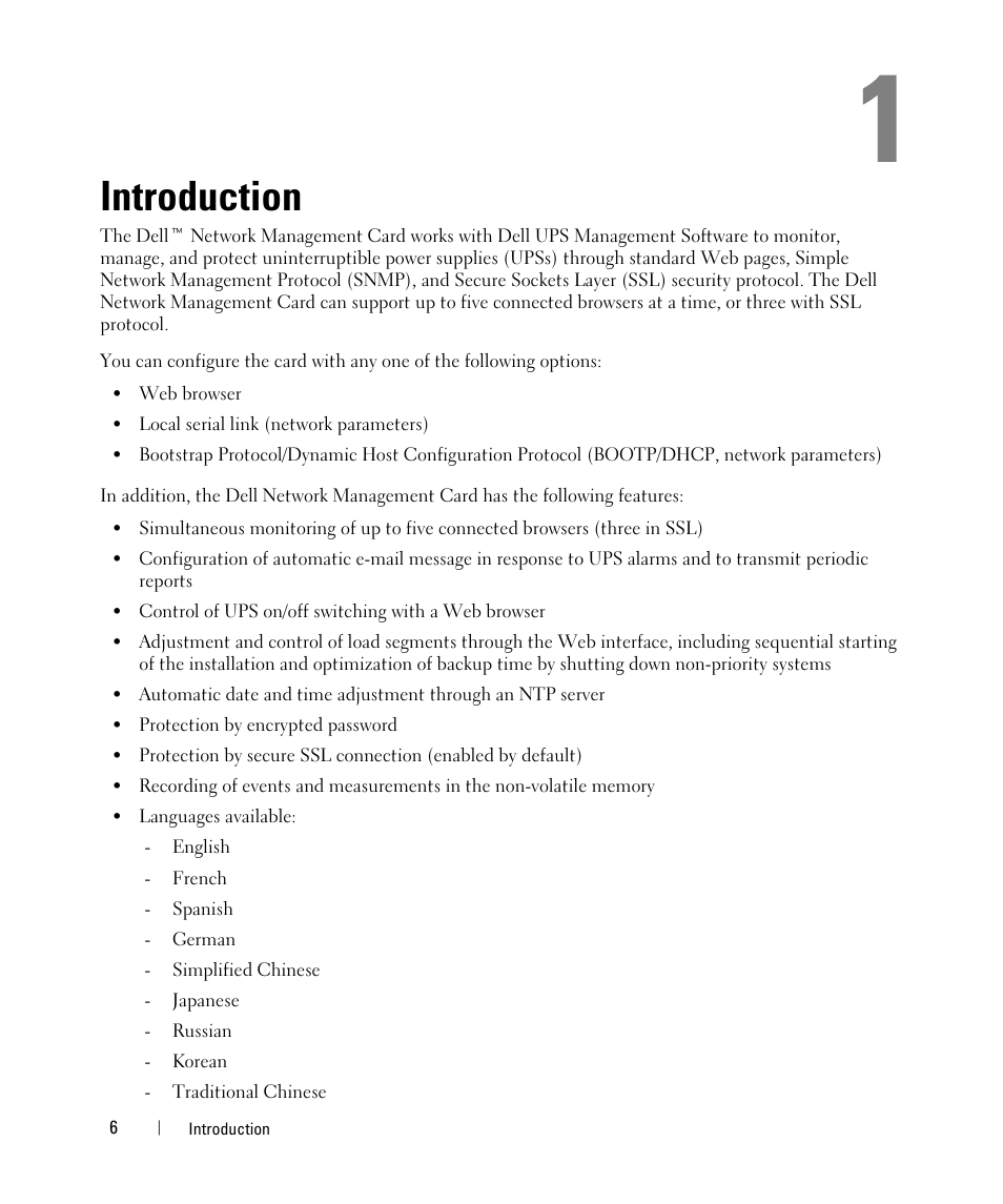 Introduction | Dell UPS 1000T User Manual | Page 6 / 88