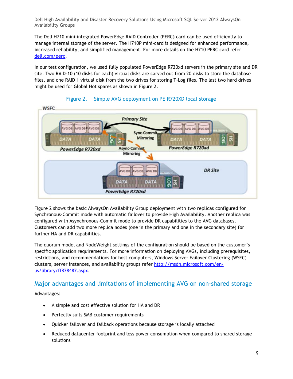 Figure 2, Simple avg deployment on pe r720xd local storage | Dell POWEREDGE R720XD User Manual | Page 9 / 16