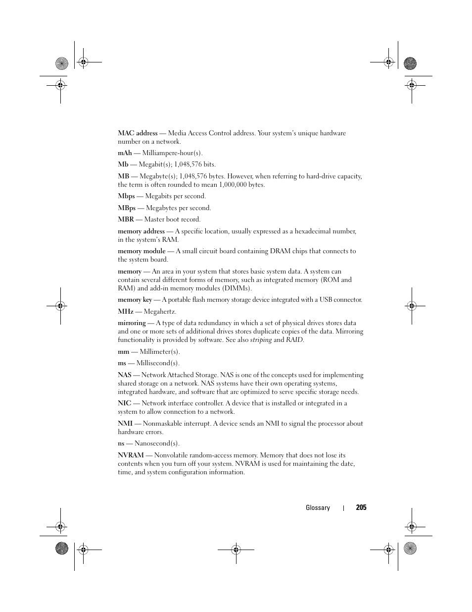 Dell PowerEdge R510 User Manual | Page 205 / 216