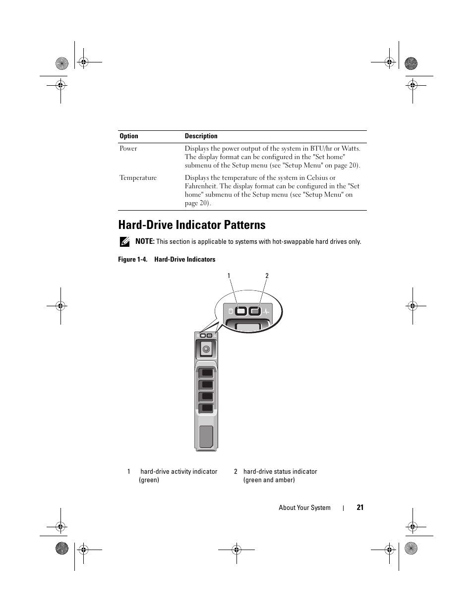 Hard-drive indicator patterns | Dell PowerEdge R510 User Manual | Page 21 / 216
