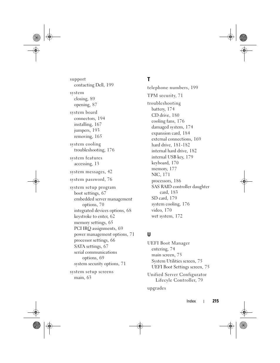 Dell PowerEdge R510 User Manual | Page 215 / 216
