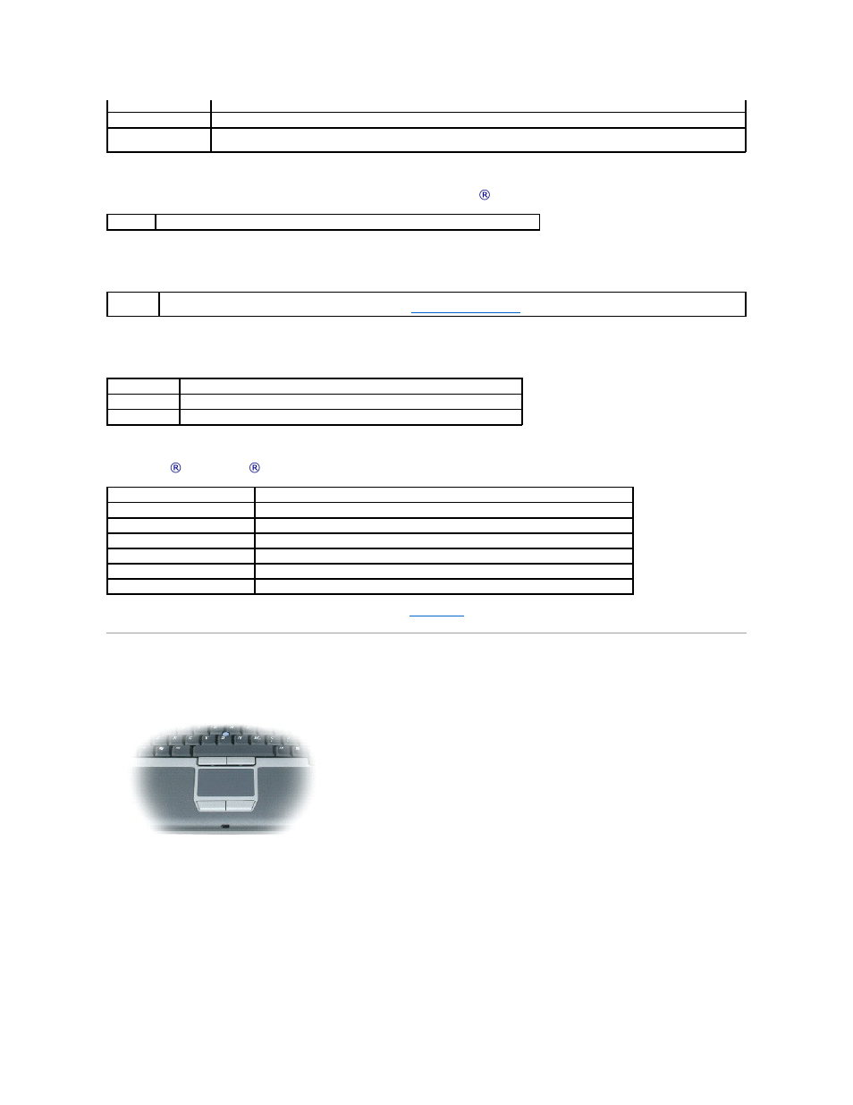 Touch pad, Power management, Speaker functions | Microsoft ® windows ® logo key functions | Dell Latitude D410 User Manual | Page 55 / 107