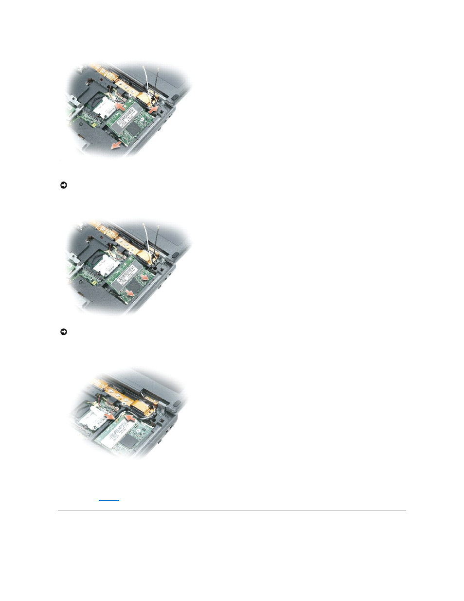 Hard drive, If a mini pci card is not already installed, go to, Step 5 | Dell Latitude D410 User Manual | Page 69 / 107