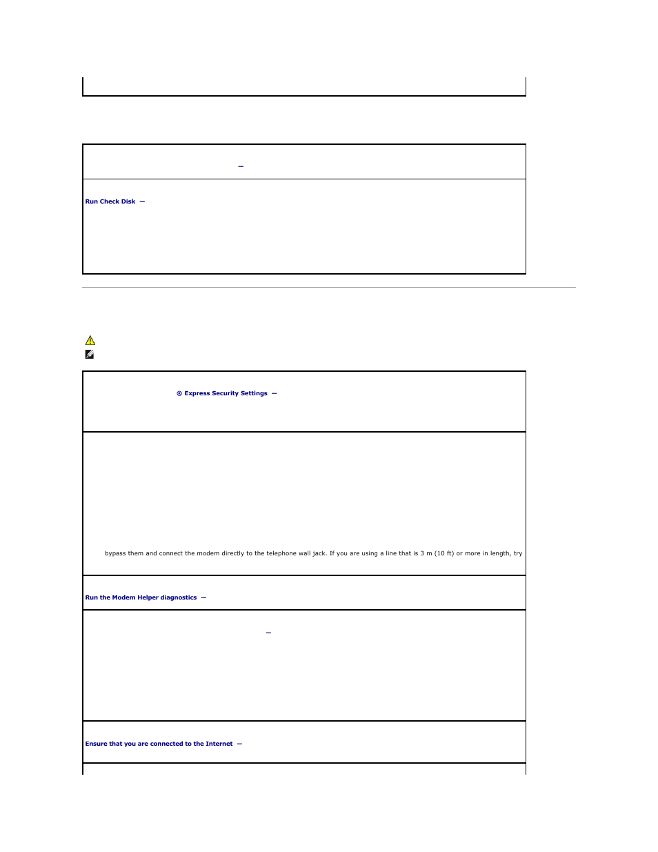 E-mail, modem, and internet problems, Hard drive problems | Dell Latitude D410 User Manual | Page 83 / 107