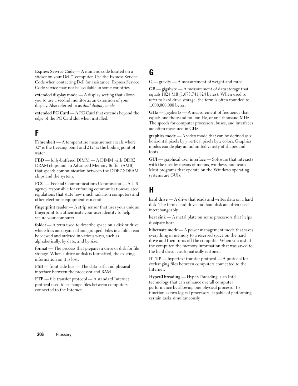 Dell XPS 720 (Mid 2007) User Manual | Page 206 / 218