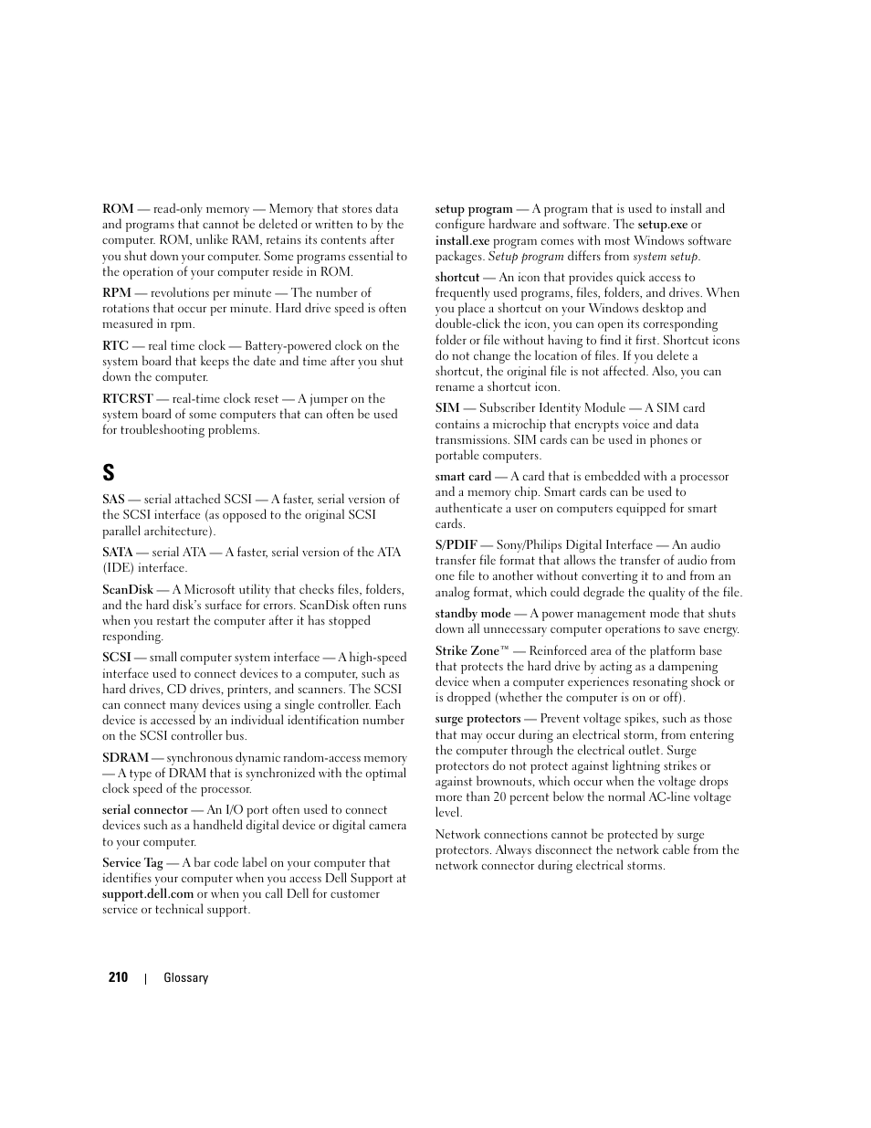 Dell XPS 720 (Mid 2007) User Manual | Page 210 / 218
