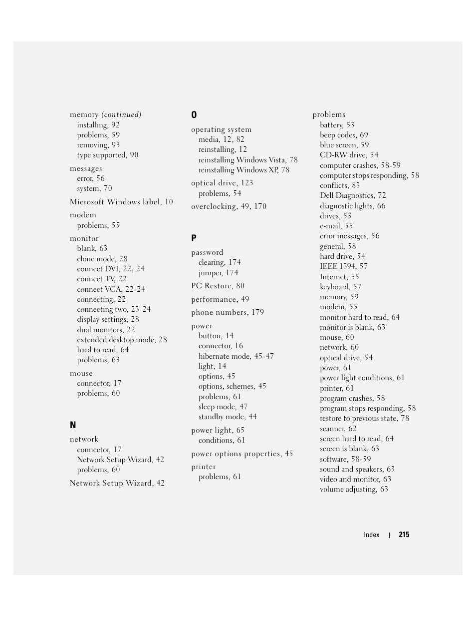 Dell XPS 720 (Mid 2007) User Manual | Page 215 / 218