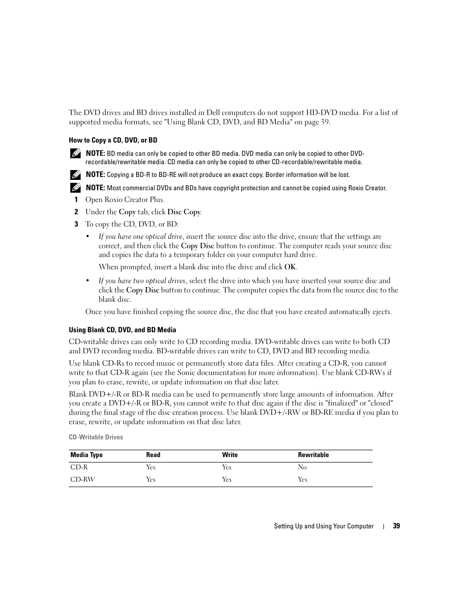 Dell XPS 720 (Mid 2007) User Manual | Page 39 / 218