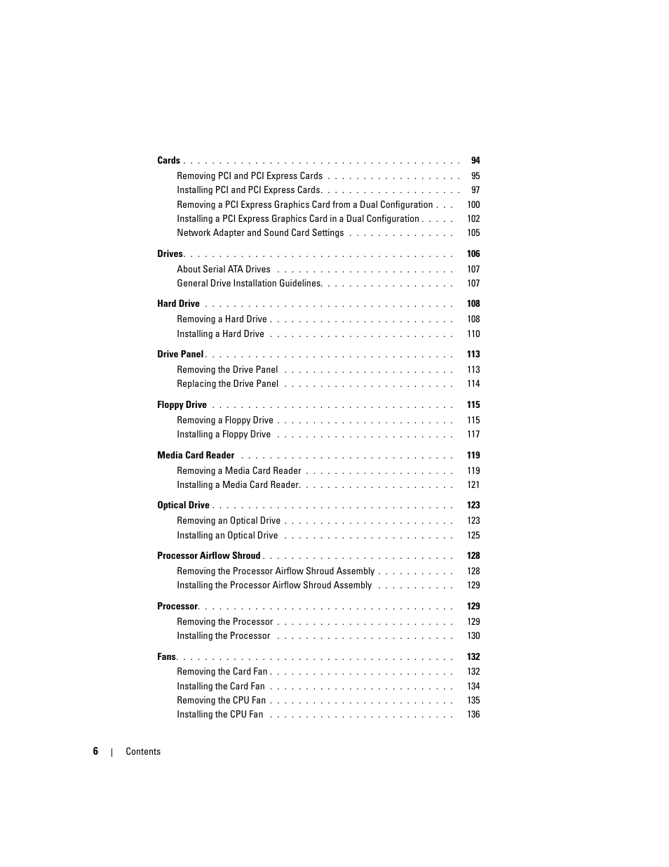 Dell XPS 720 (Mid 2007) User Manual | Page 6 / 218