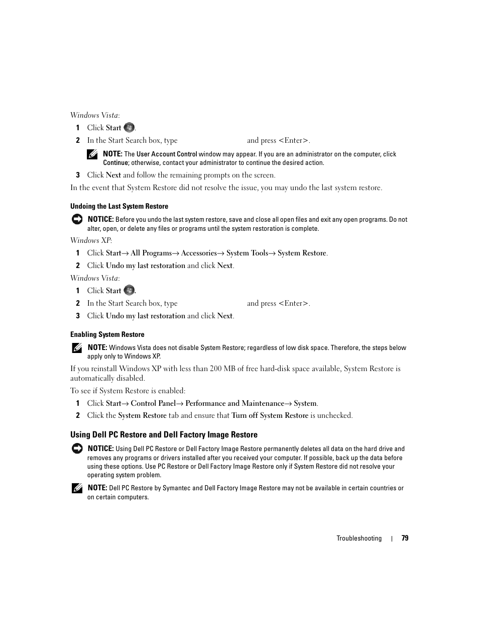 Dell XPS 720 (Mid 2007) User Manual | Page 79 / 218
