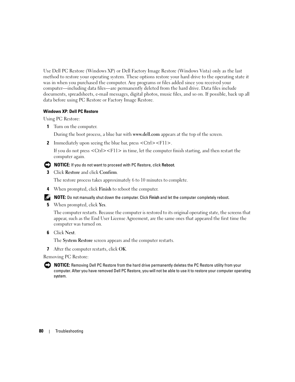 Dell XPS 720 (Mid 2007) User Manual | Page 80 / 218