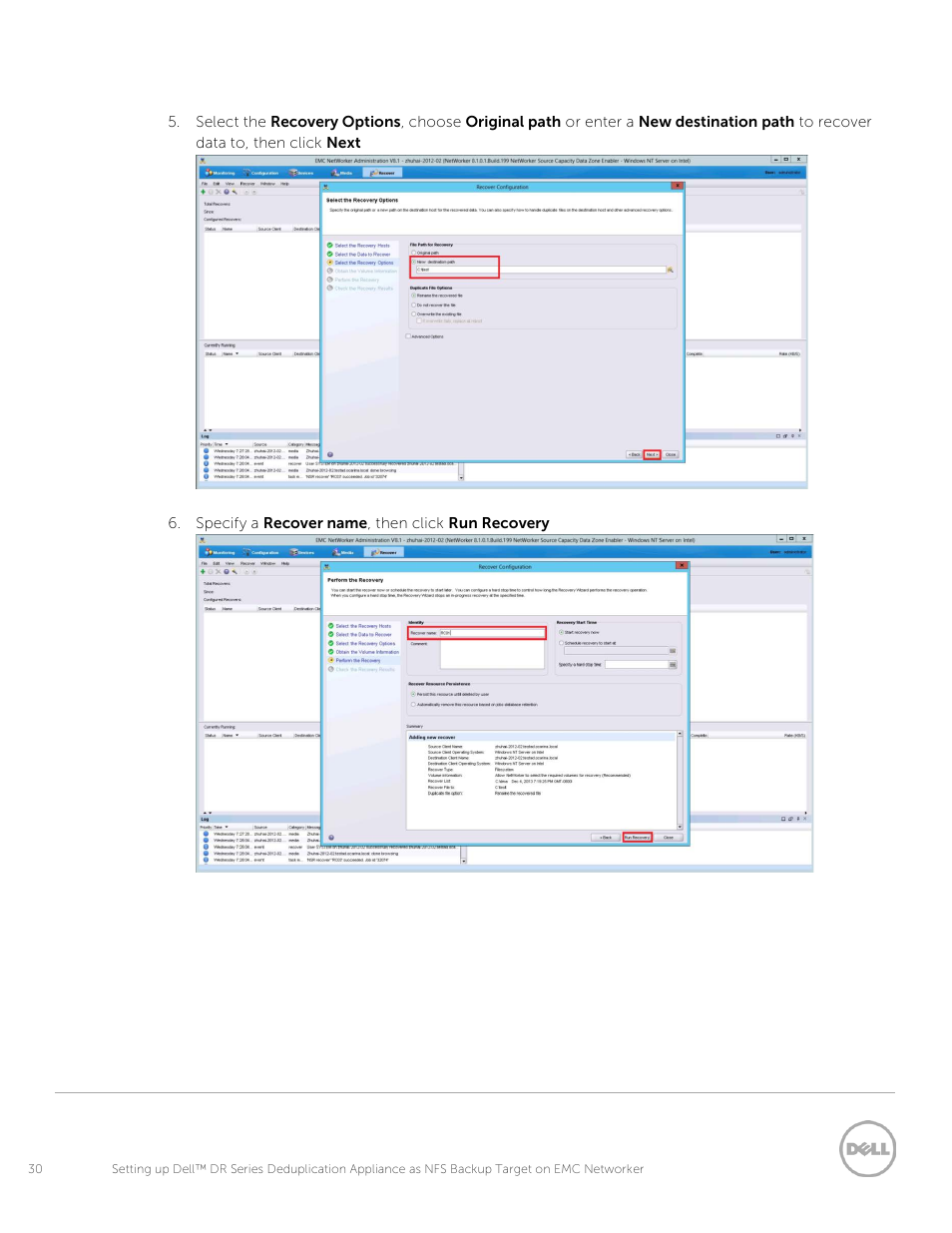 Dell PowerVault DR2000v User Manual | Page 30 / 33