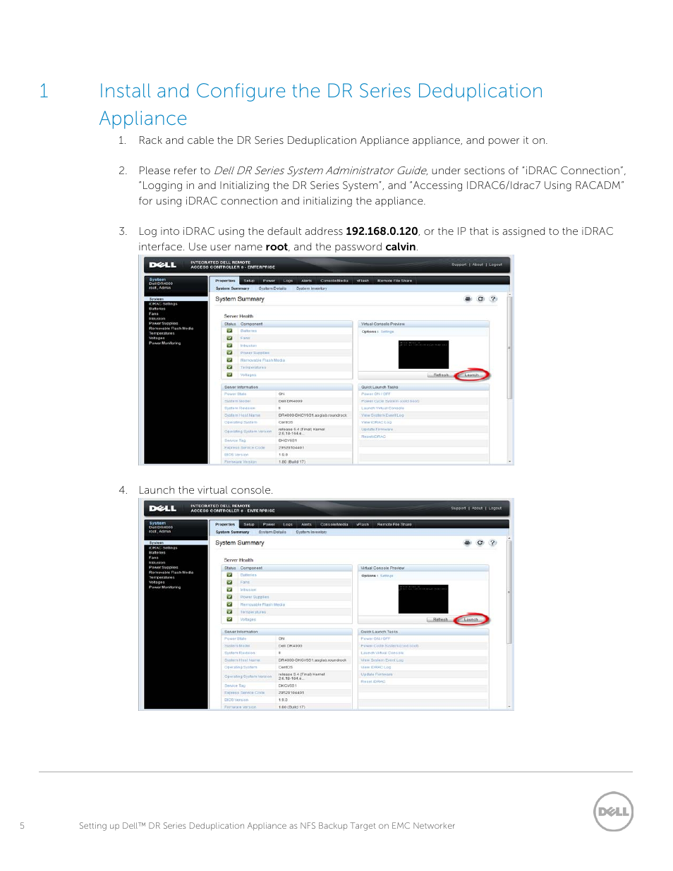 Dell PowerVault DR2000v User Manual | Page 5 / 33