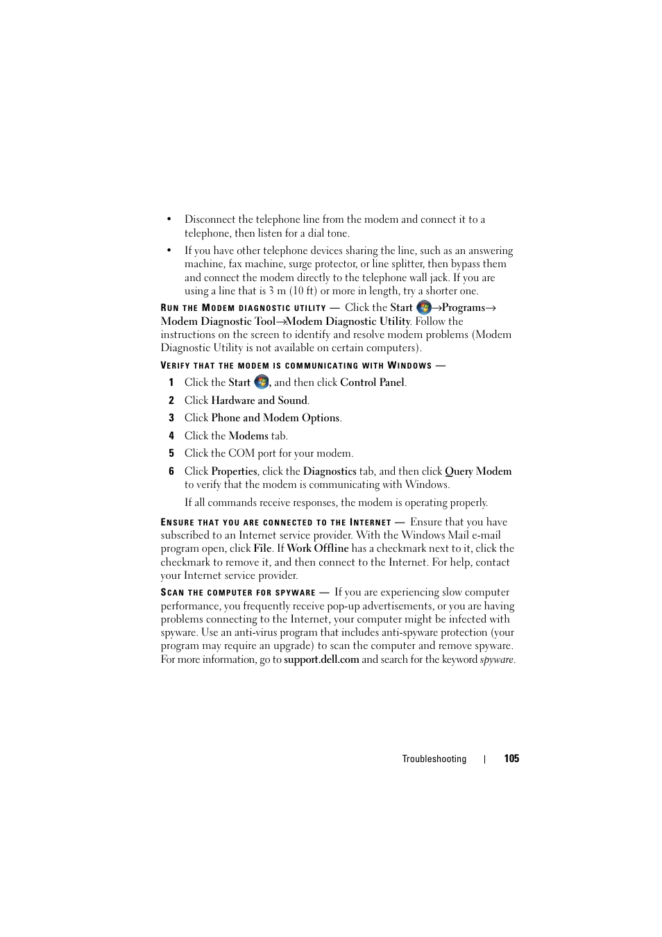 Dell Inspiron 1526 (Late 2007) User Manual | Page 107 / 206