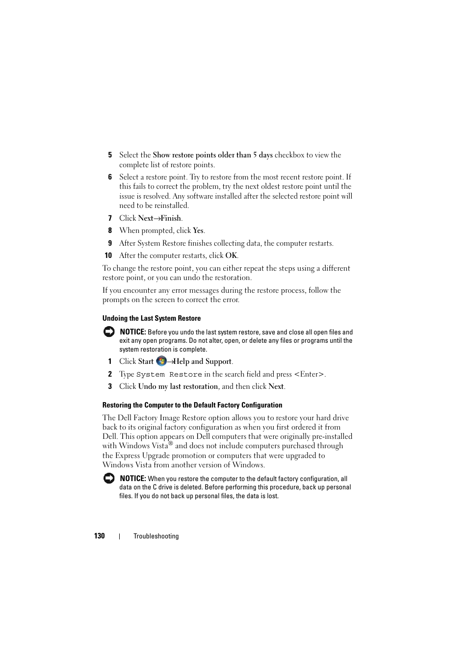 Dell Inspiron 1526 (Late 2007) User Manual | Page 132 / 206