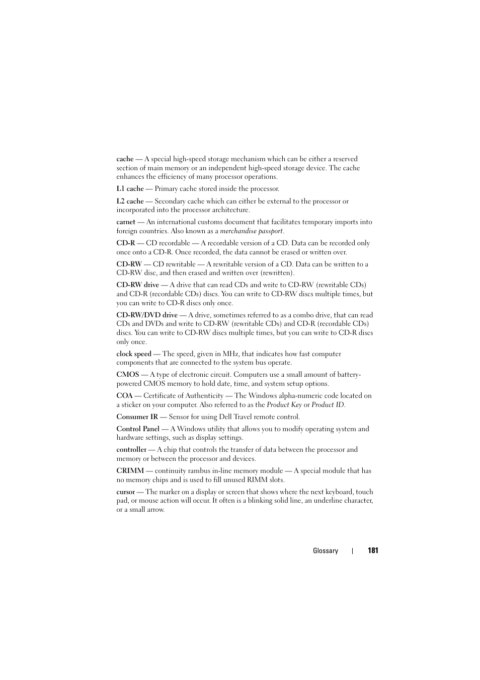 Dell Inspiron 1526 (Late 2007) User Manual | Page 183 / 206