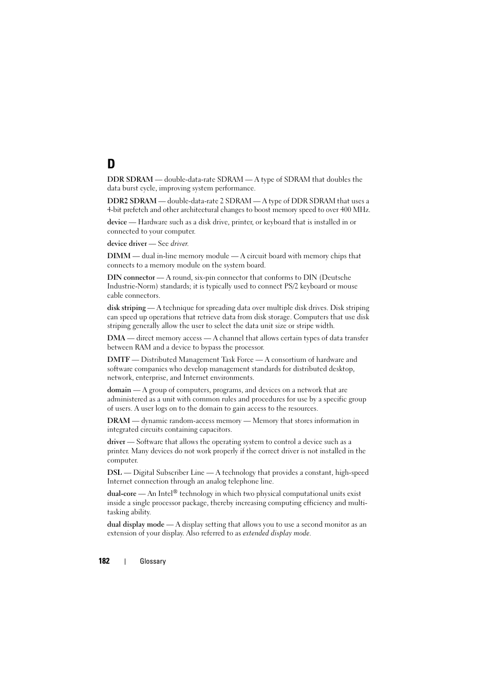Dell Inspiron 1526 (Late 2007) User Manual | Page 184 / 206